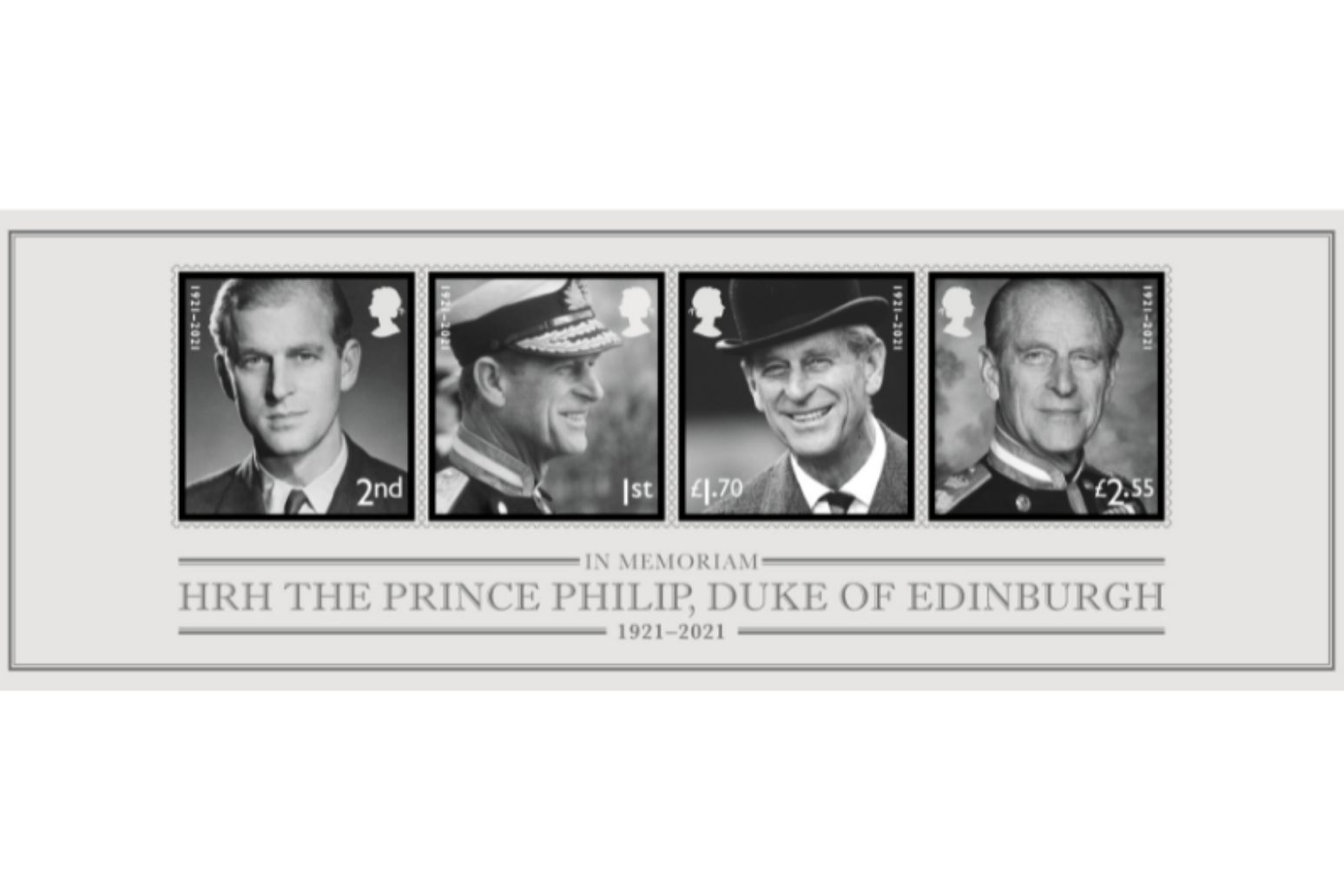 Stamps issued in memory of Duke of Edinburgh 